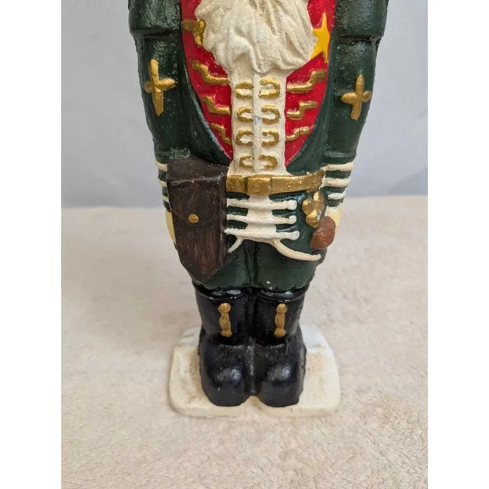 Vintage Cast Iron Nutcracker Soldier Door Stop Decorative Figurine Holiday‎